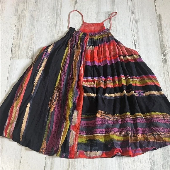 Free People Painted Lines Mini Dress Size XS NWT - Picture 3 of 13